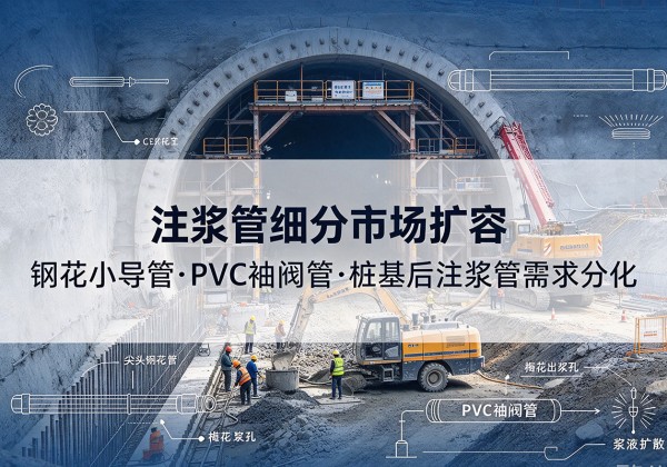 伊犁注浆管细分市场扩容，隧道钢花小导管、PVC 袖阀管、桩基后注浆管需求分化